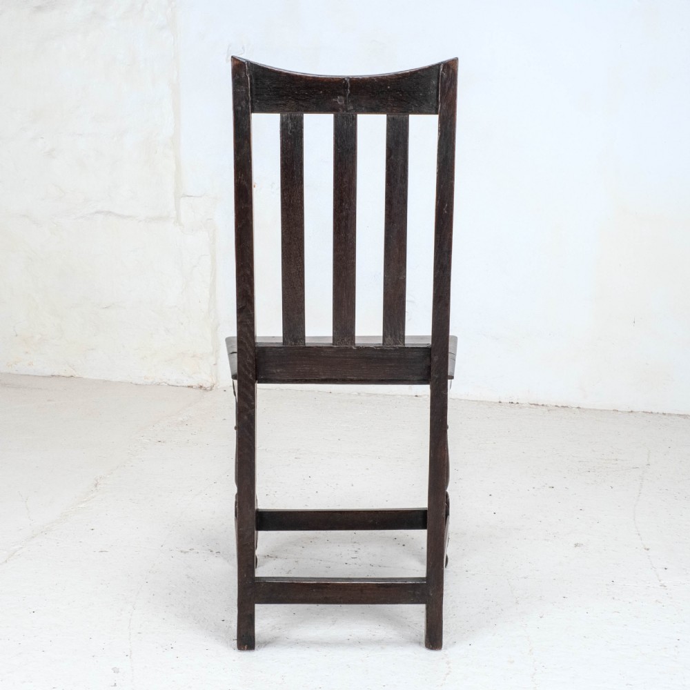 Georgian Dark Oak Country Side Chair Early C19th (George III Dining) View X