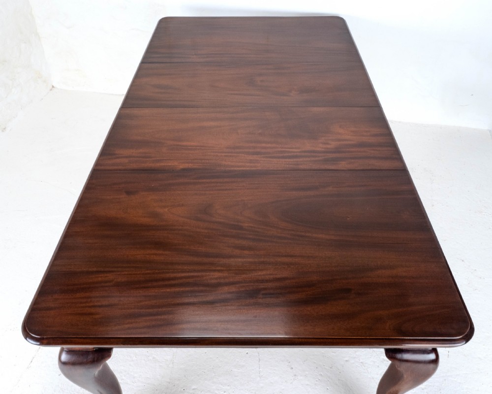 Chippendale Style Victorian Mahogany 8ft Extending Dining Table Claw & Ball Feet View IV