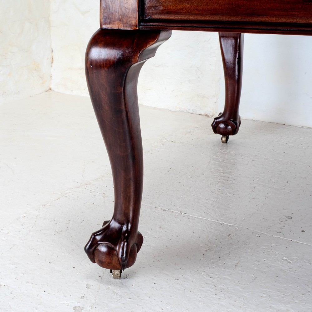 Chippendale Style Victorian Mahogany 8ft Extending Dining Table Claw & Ball Feet View XVII