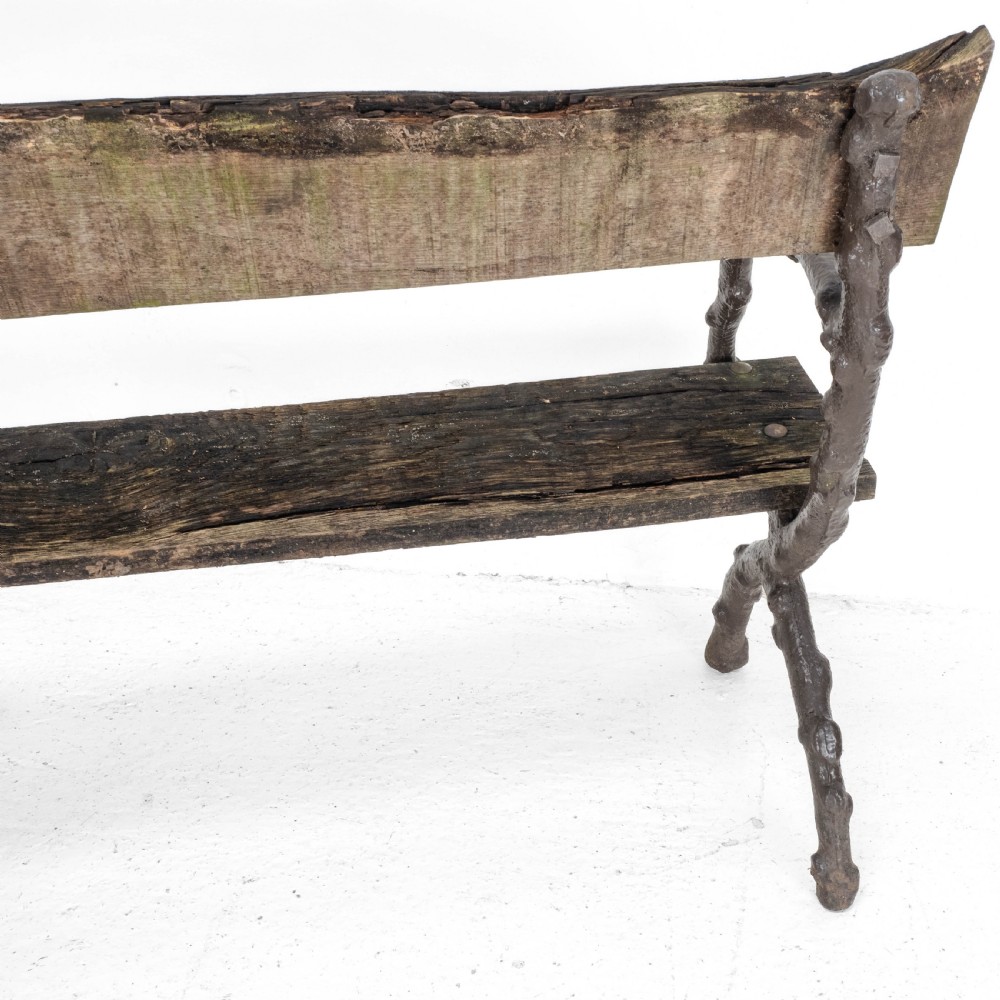 C19th Victorian Cast Iron & Oak 7 foot Garden Bench View XIII