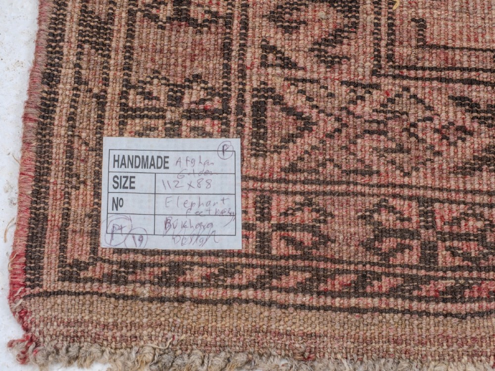 Afghan Tekke Aqcha Small Rug C1914 3'11'x2'11