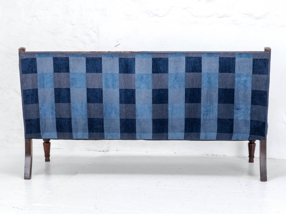 Victorian Mahogany Upholstered Club Bench Late C19th (Sofa, Settle) View IX