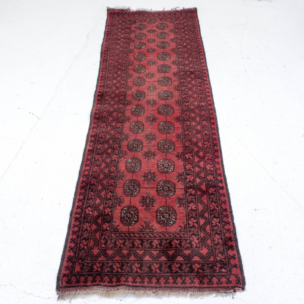 Turkmen Ersari Afghan Runner C1930 8'8