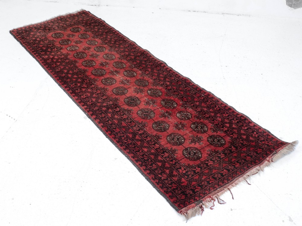 Turkmen Ersari Afghan Runner C1930 8'8