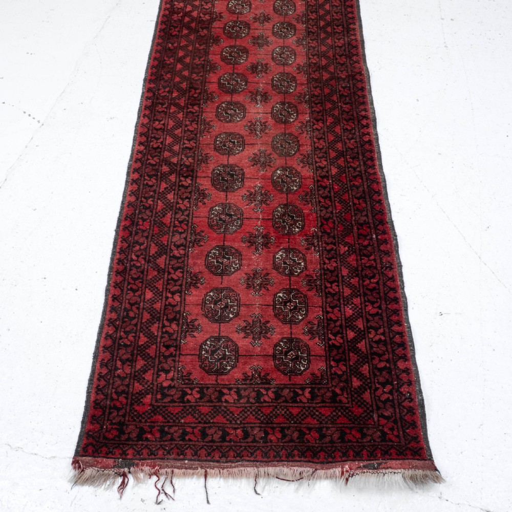 Turkmen Ersari Afghan Runner C1930 8'8