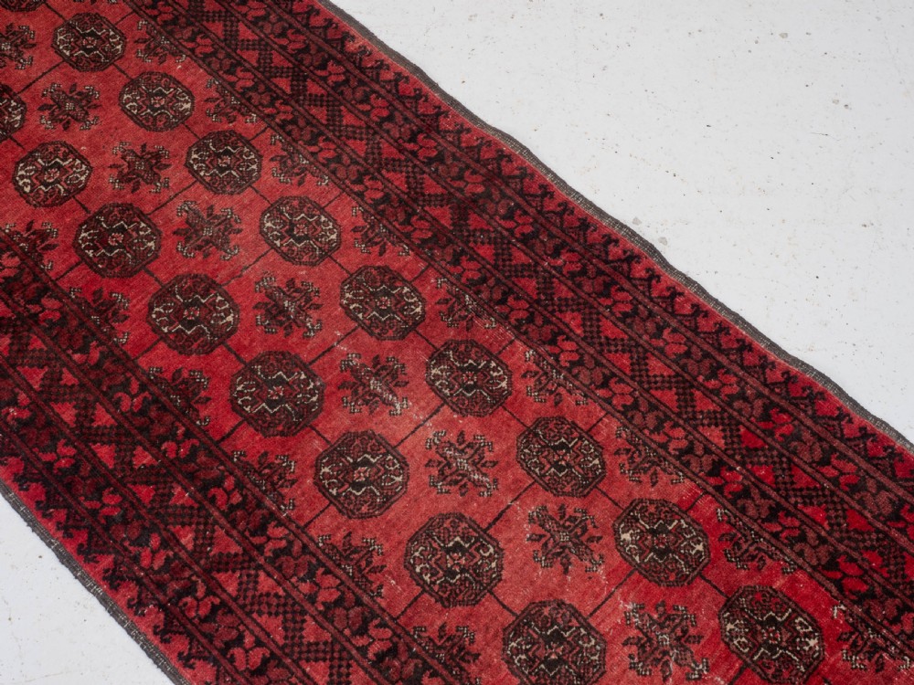 Turkmen Ersari Afghan Runner C1930 8'8