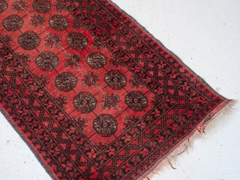 Turkmen Ersari Afghan Runner C1930 8'8