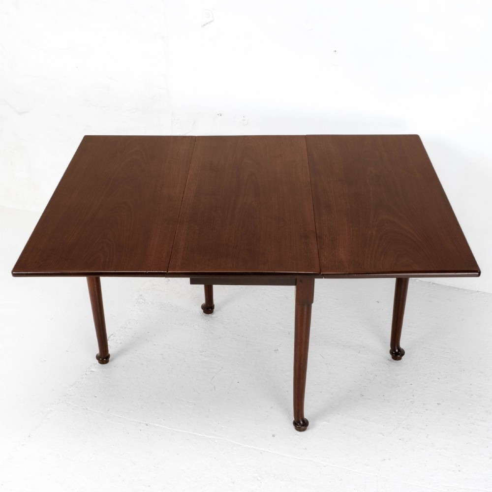 George I Pad Foot Mahogany Drop Leaf Dining Table C1720 (Georgian)
