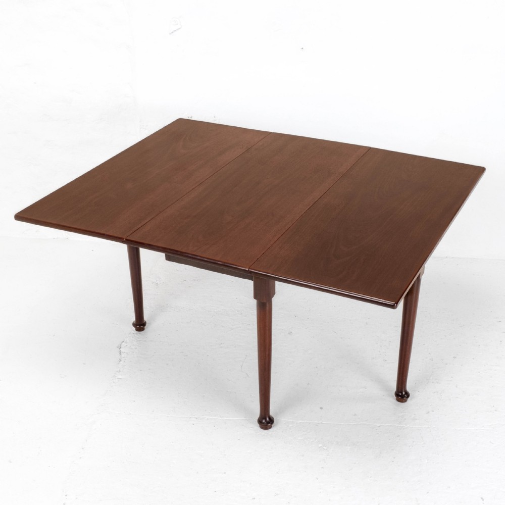George I Pad Foot Mahogany Drop Leaf Dining Table C1720 (Georgian) View III