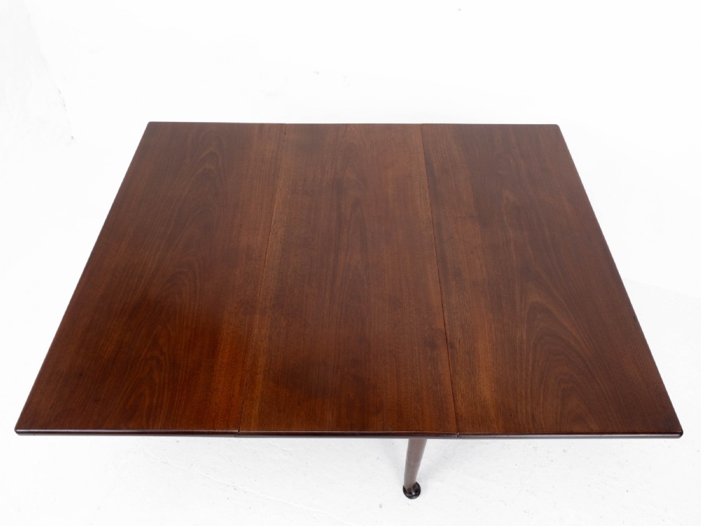 George I Pad Foot Mahogany Drop Leaf Dining Table C1720 (Georgian) View VI