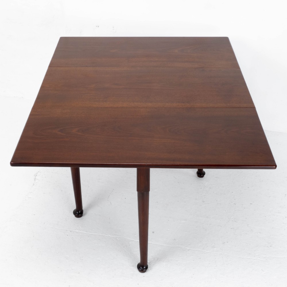 George I Pad Foot Mahogany Drop Leaf Dining Table C1720 (Georgian) View VII