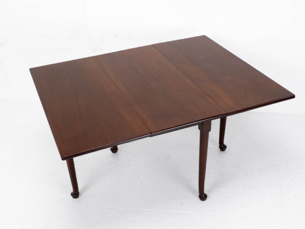 George I Pad Foot Mahogany Drop Leaf Dining Table C1720 (Georgian) View IX