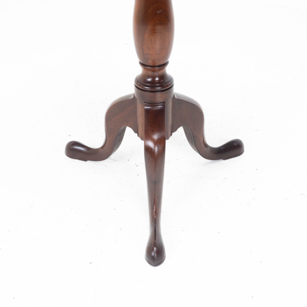 Georgian Mahogany Dish Top Tripod Wine Table C1800 (George III Tilt-top Side) View VII