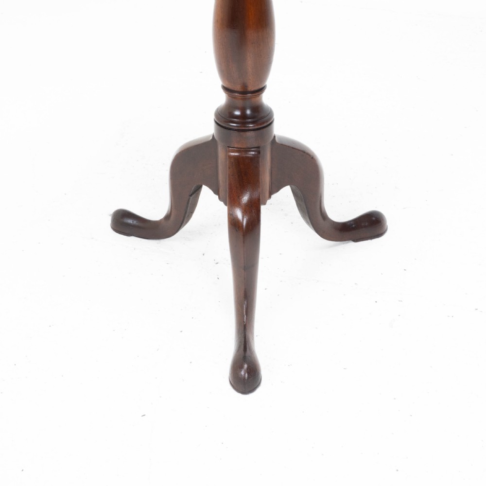 Georgian Mahogany Dish Top Tripod Wine Table C1800 (George III Tilt-top Side) View IX