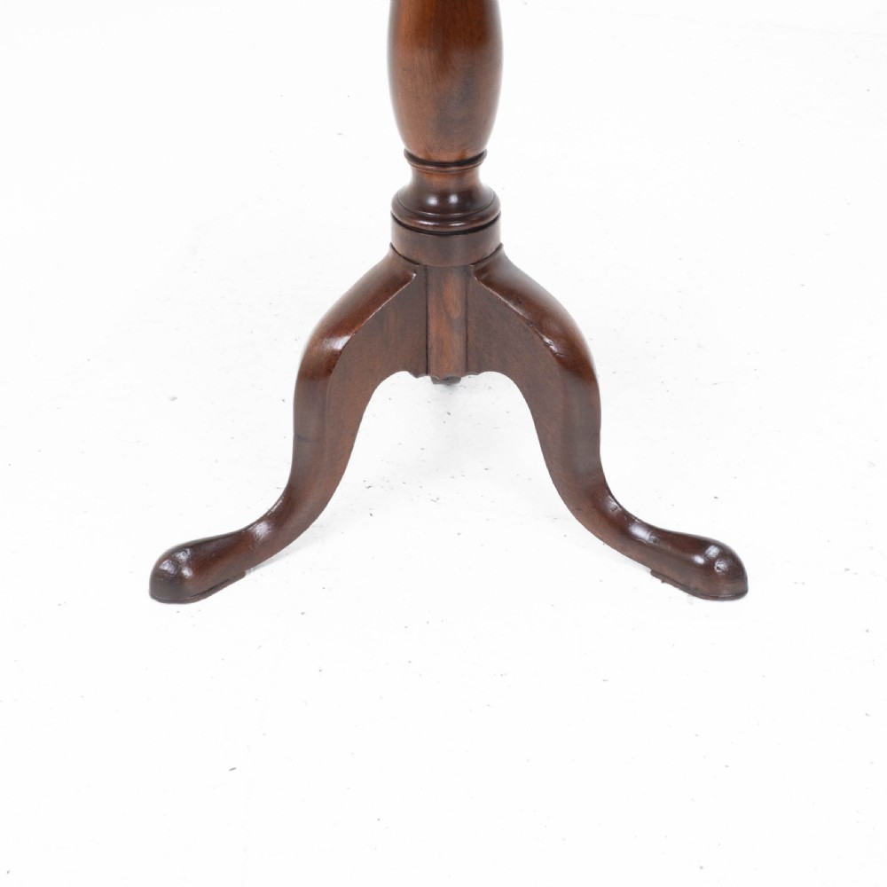 Georgian Mahogany Dish Top Tripod Wine Table C1800 (George III Tilt-top Side) View X