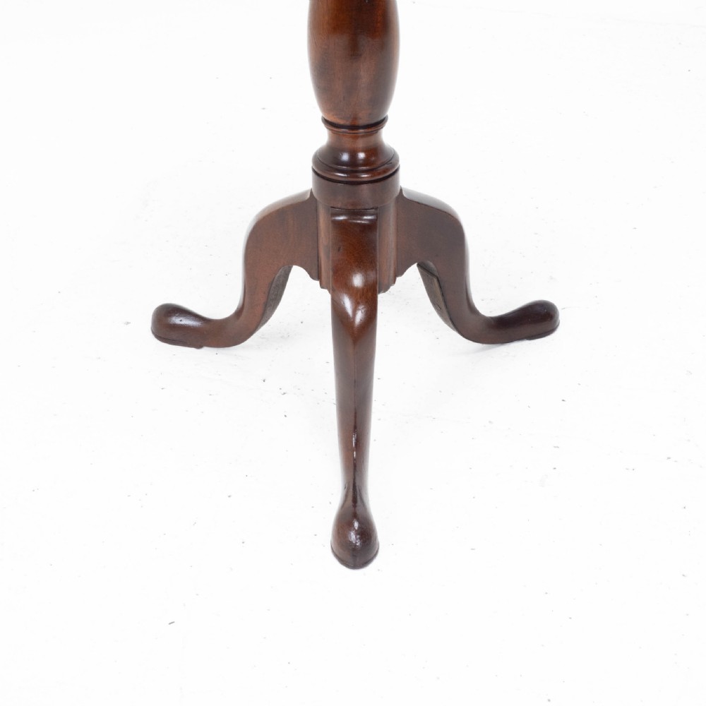 Georgian Mahogany Dish Top Tripod Wine Table C1800 (George III Tilt-top Side) View XI