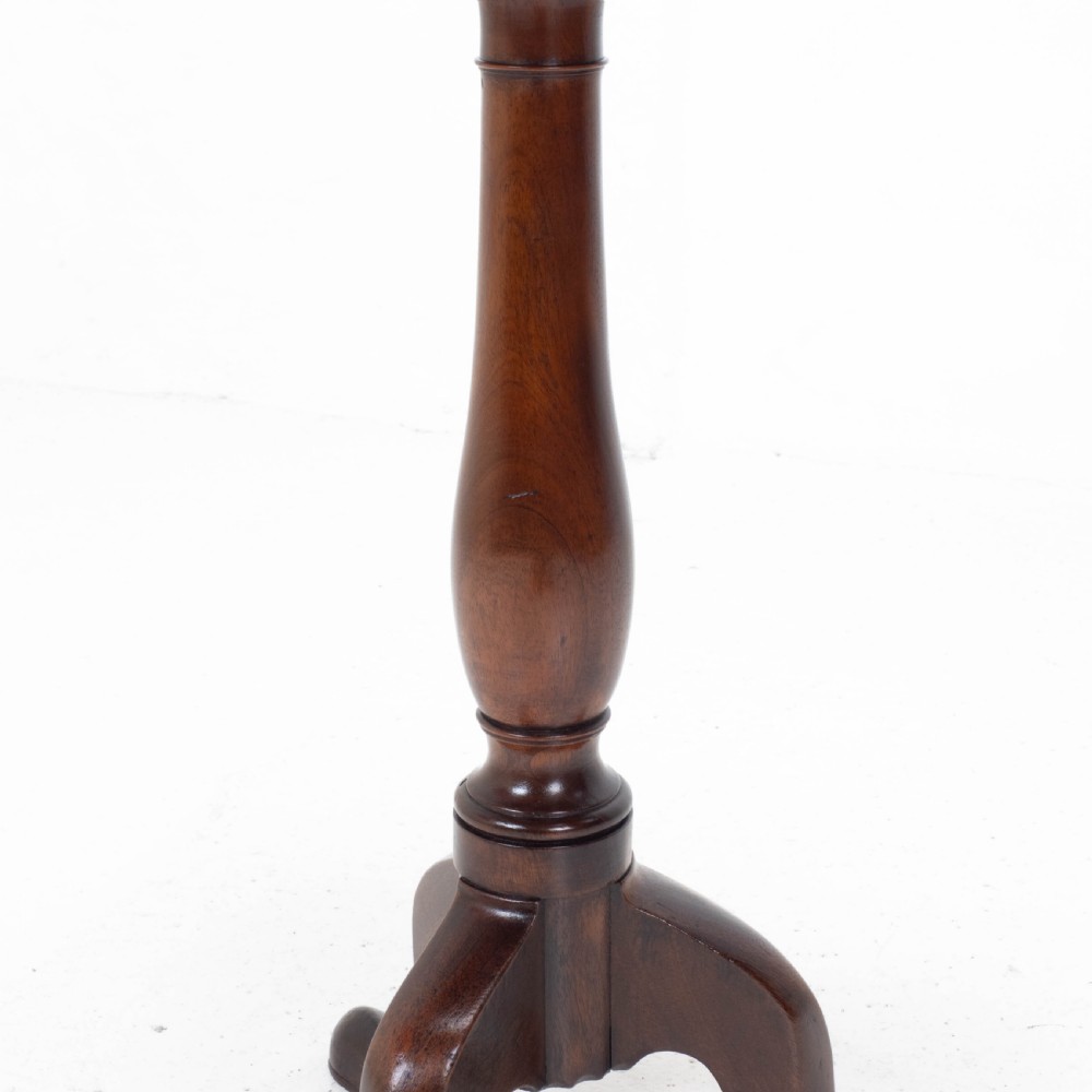 Georgian Mahogany Dish Top Tripod Wine Table C1800 (George III Tilt-top Side) View XIII