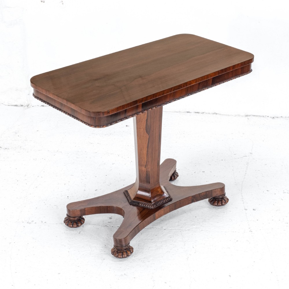 William IV Rosewood Pedestal Side / Console Table C1835 (Occasional Victorian) View III