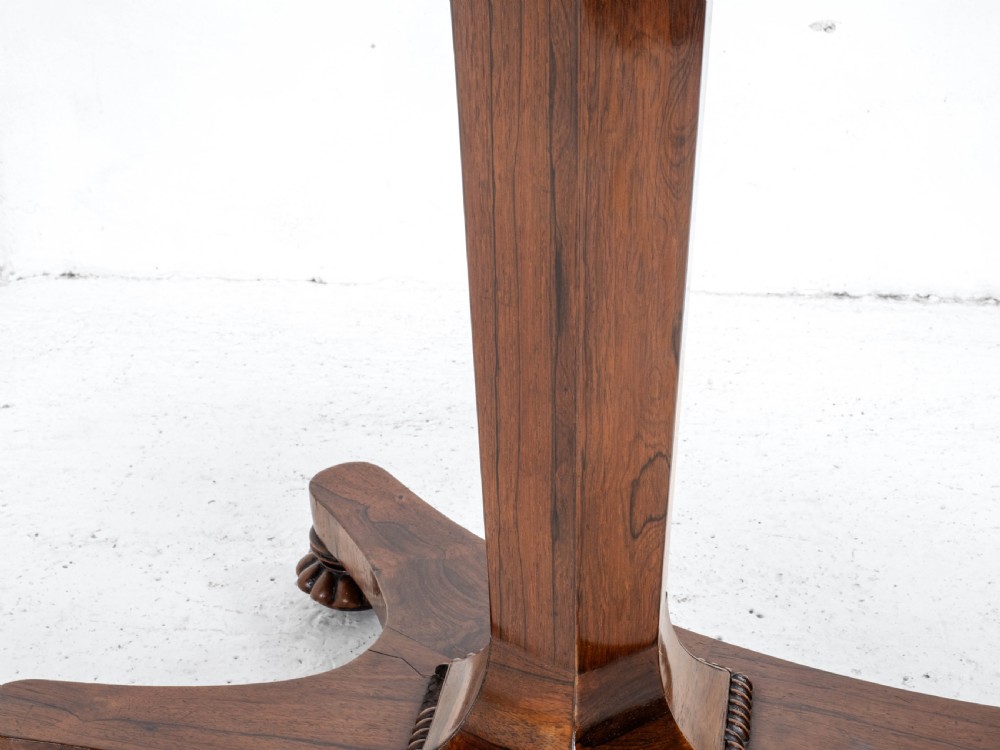 William IV Rosewood Pedestal Side / Console Table C1835 (Occasional Victorian) View V