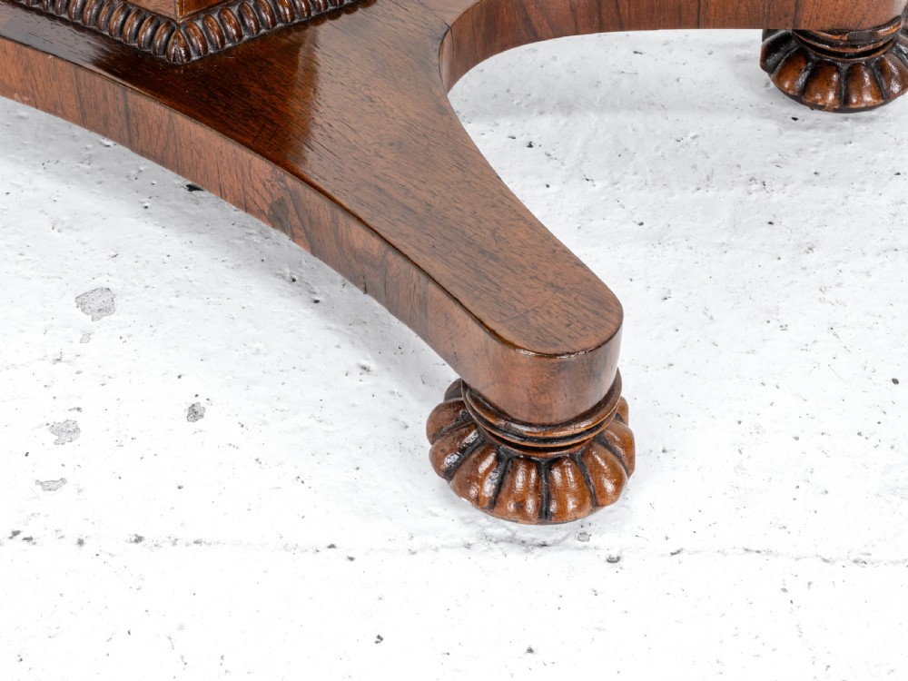 William IV Rosewood Pedestal Side / Console Table C1835 (Occasional Victorian) View VI