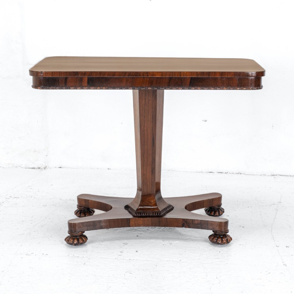 William IV Rosewood Pedestal Side / Console Table C1835 (Occasional Victorian) View VII