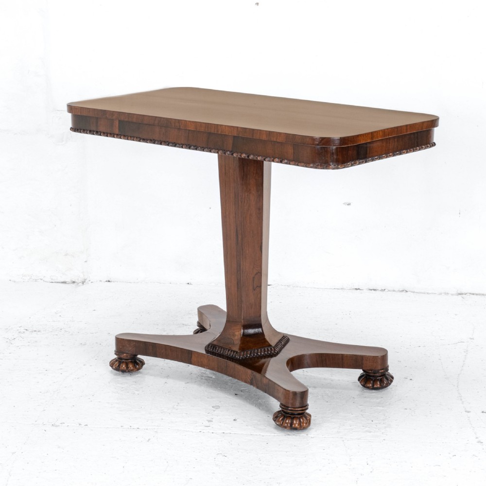 William IV Rosewood Pedestal Side / Console Table C1835 (Occasional Victorian) View VIII