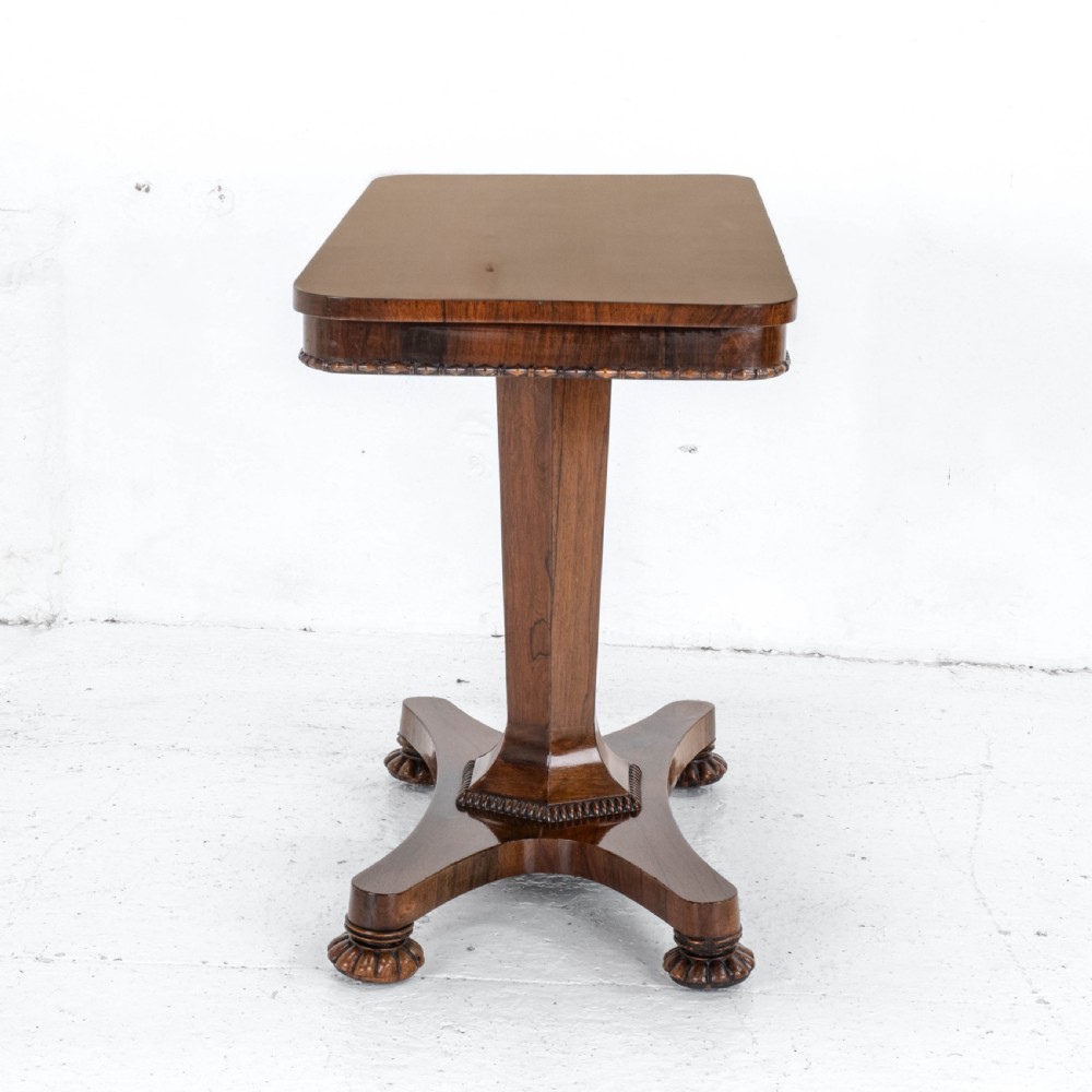 William IV Rosewood Pedestal Side / Console Table C1835 (Occasional Victorian) View XI