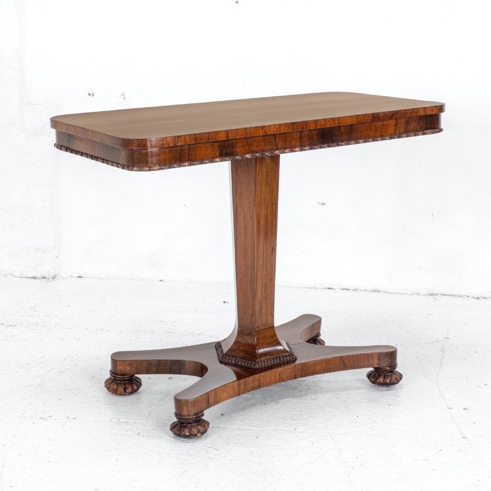 William IV Rosewood Pedestal Side / Console Table C1835 (Occasional Victorian) View XII