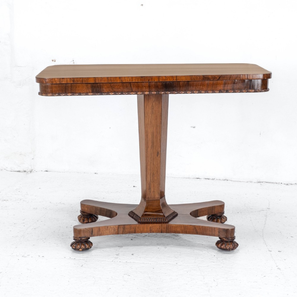 William IV Rosewood Pedestal Side / Console Table C1835 (Occasional Victorian) View XIII