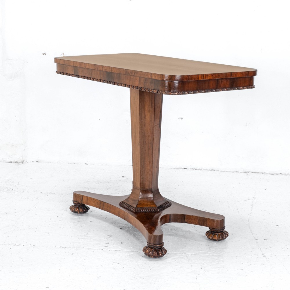William IV Rosewood Pedestal Side / Console Table C1835 (Occasional Victorian) View XIV