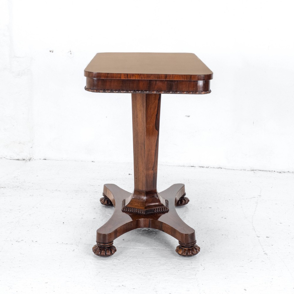 William IV Rosewood Pedestal Side / Console Table C1835 (Occasional Victorian) View XV