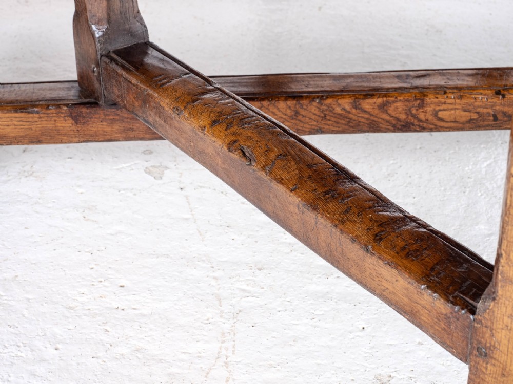 Late C17th /Early C18th Oak Gateleg Drop Leaf Country Dining Table (8 Seater) View XI