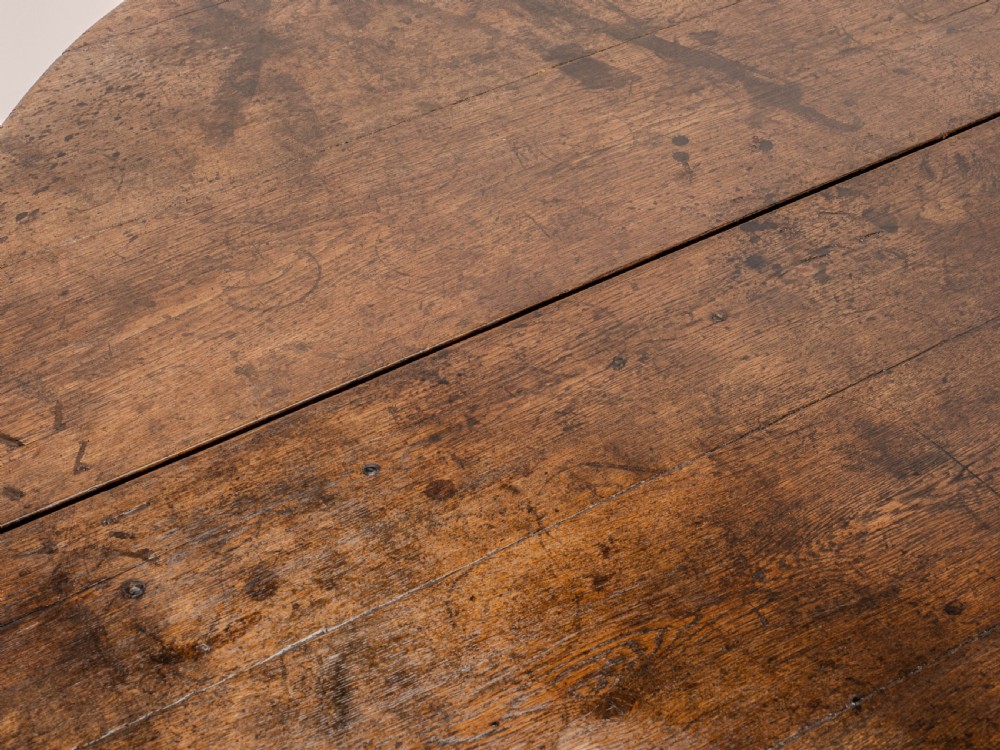Late C17th /Early C18th Oak Gateleg Drop Leaf Country Dining Table (8 Seater) View XXVI