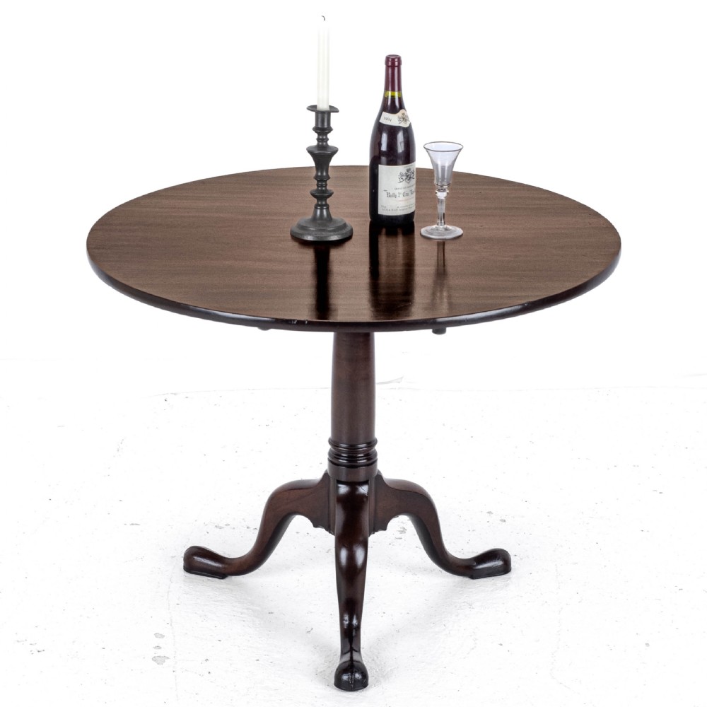 George III Large Mahogany Tripod Supper Table C1760 (Georgian) View III