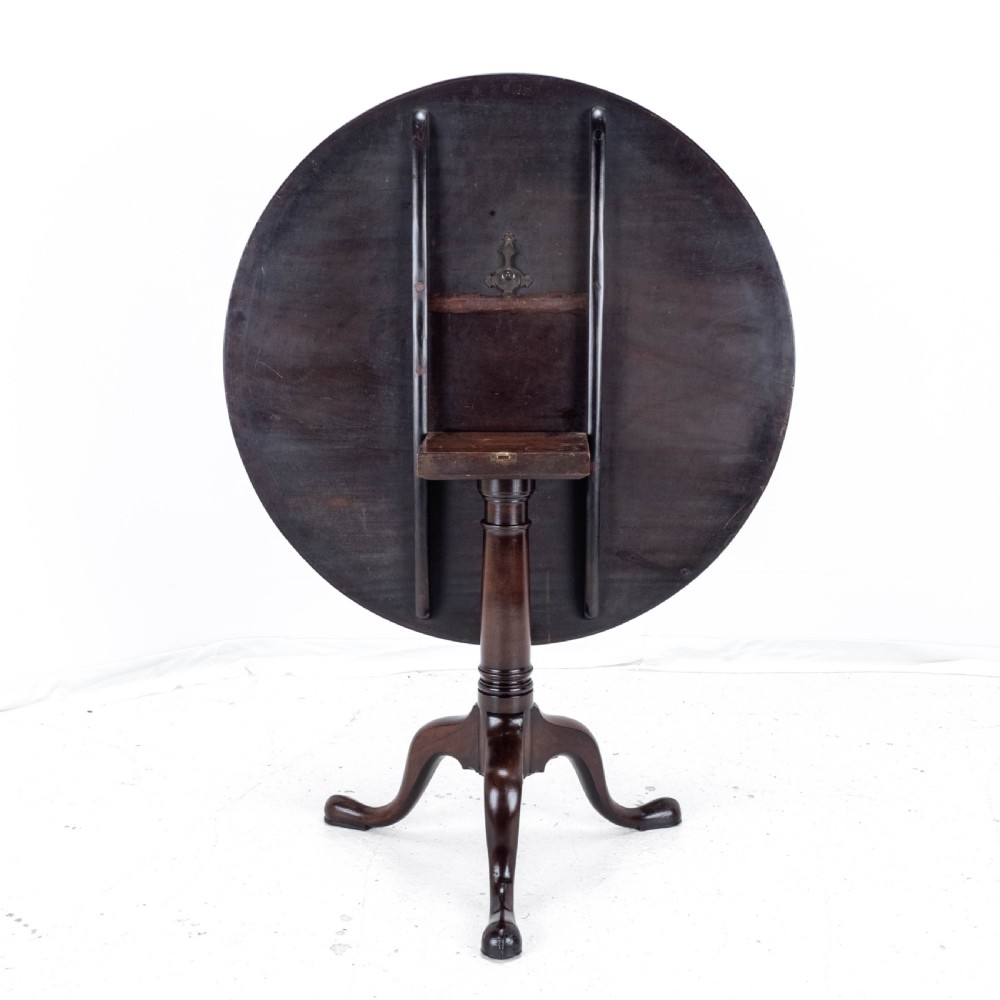 George III Large Mahogany Tripod Supper Table C1760 (Georgian) View XIII