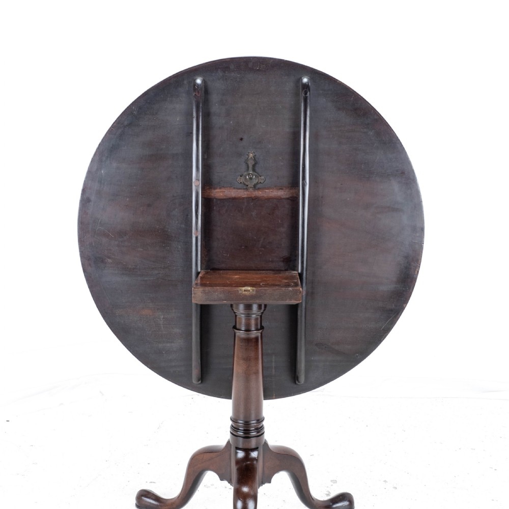 George III Large Mahogany Tripod Supper Table C1760 (Georgian) View XIV