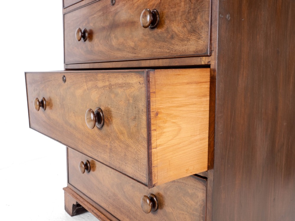 Victorian Mahogany Tall Straight Front Chest of Drawers C1860 (Tallboy) View X