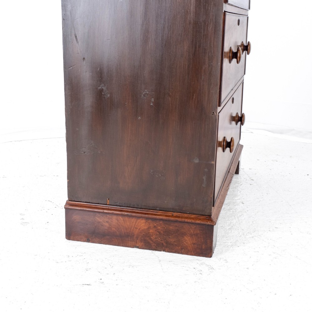 Victorian Mahogany Tall Straight Front Chest of Drawers C1860 (Tallboy) View XII