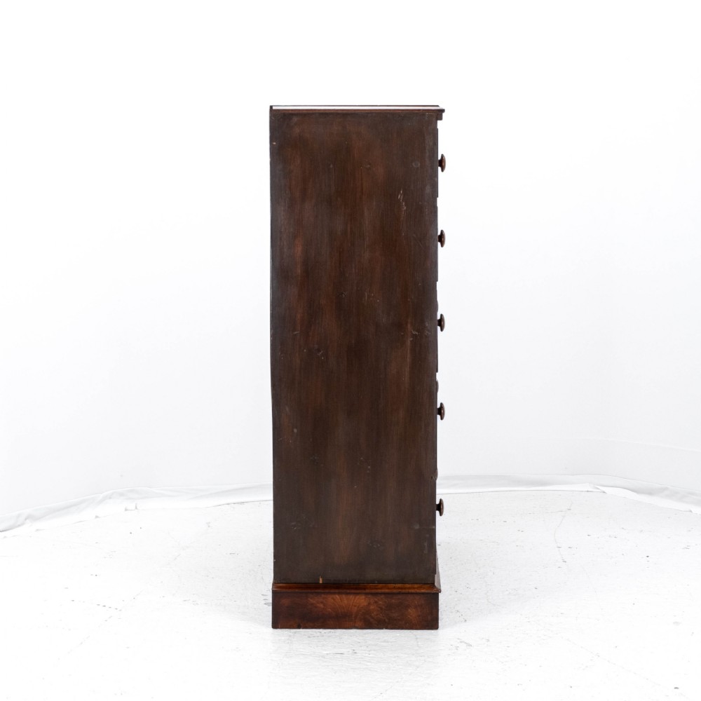 Victorian Mahogany Tall Straight Front Chest of Drawers C1860 (Tallboy) View XVI