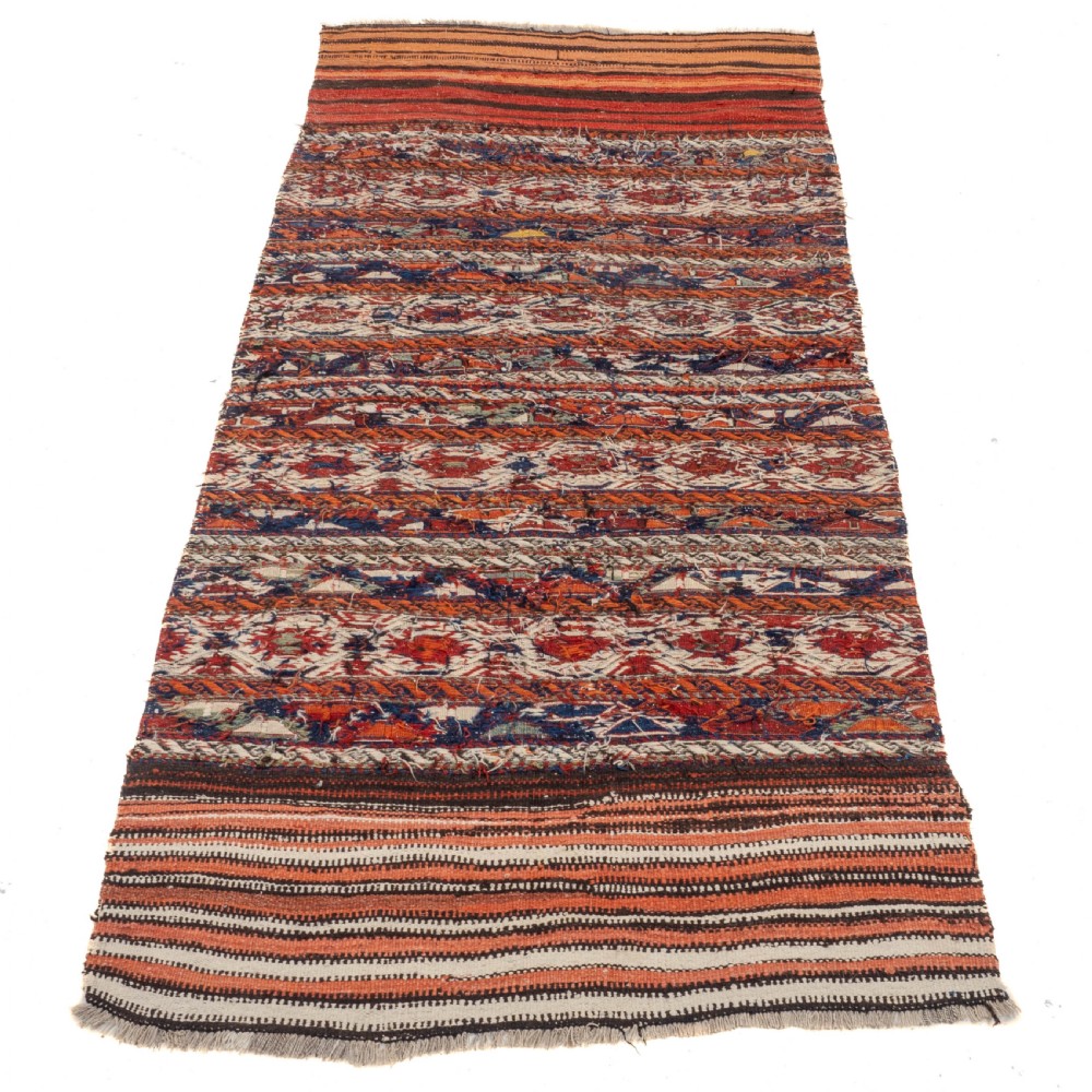 Kurdish Persian Flat Weave Northwest Rug 8'x3'10