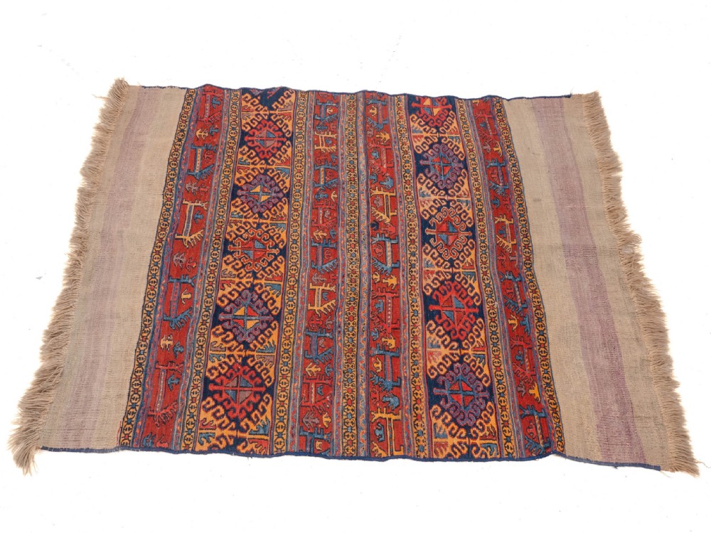Northwest Persian Soumak Flat Weave Panel/Rug 4'3
