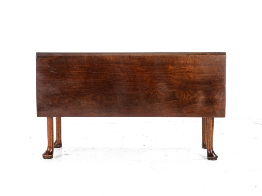 George II Mahogany Drop Leaf Pad Foot Dining Table C1750 (Georgian) View XV