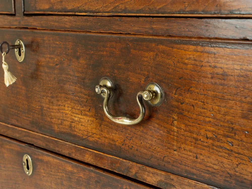 Elm Georgian Chest of Drawers C1760 (George III Country) View VI