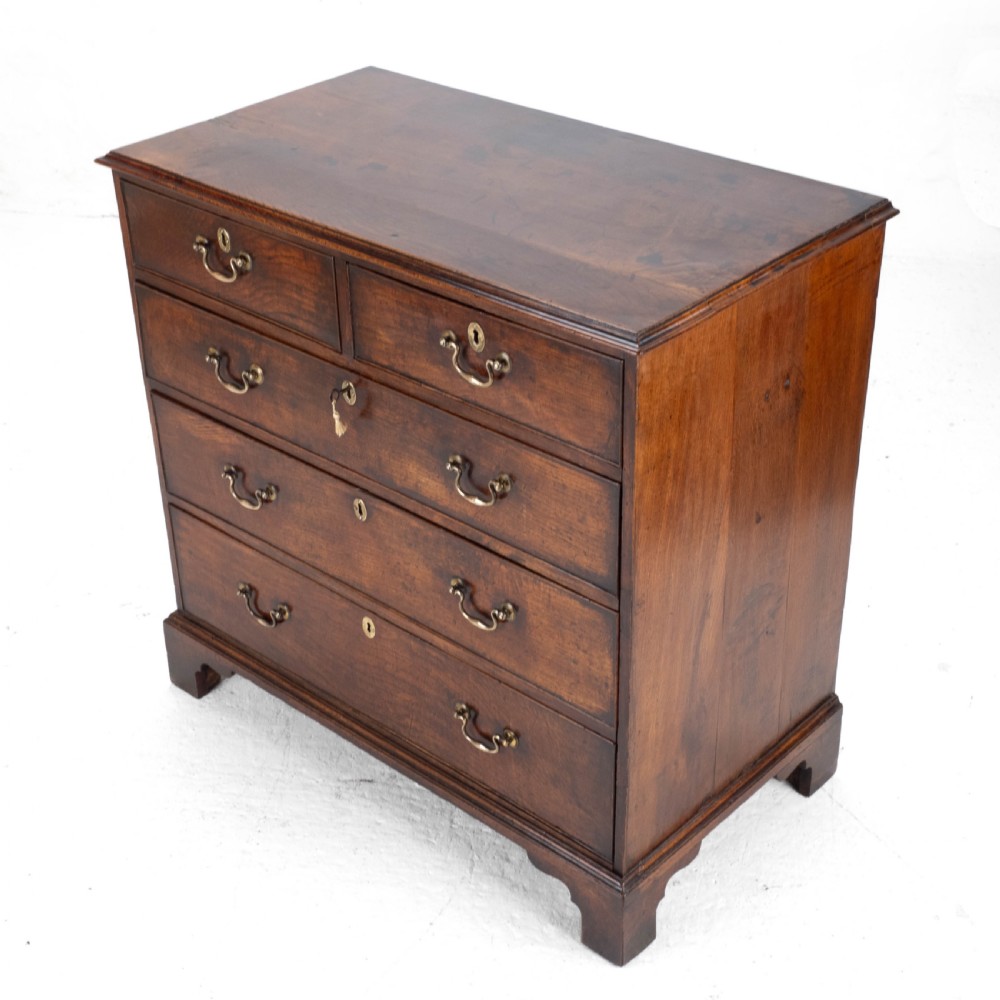 Elm Georgian Chest of Drawers C1760 (George III Country) View XI