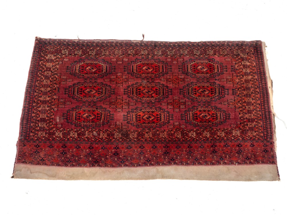 C.19th Pair of Tekke Chuvals Turkmen Rugs 3' x 5'1