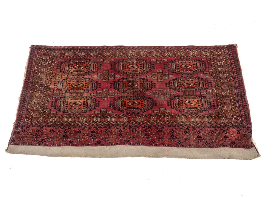C.19th Pair of Tekke Chuvals Turkmen Rugs 3' x 5'1