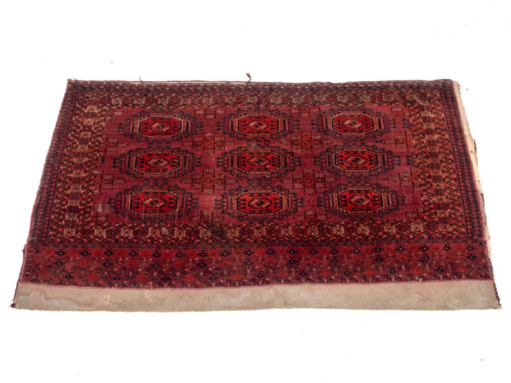 C.19th Pair of Tekke Chuvals Turkmen Rugs 3' x 5'1