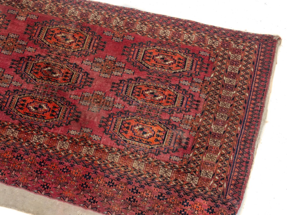 C.19th Pair of Tekke Chuvals Turkmen Rugs 3' x 5'1