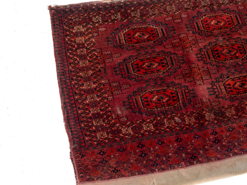 C.19th Pair of Tekke Chuvals Turkmen Rugs 3' x 5'1