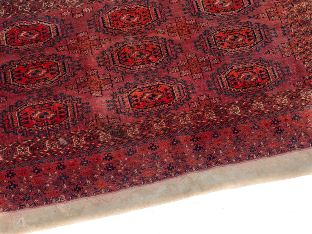 C.19th Pair of Tekke Chuvals Turkmen Rugs 3' x 5'1